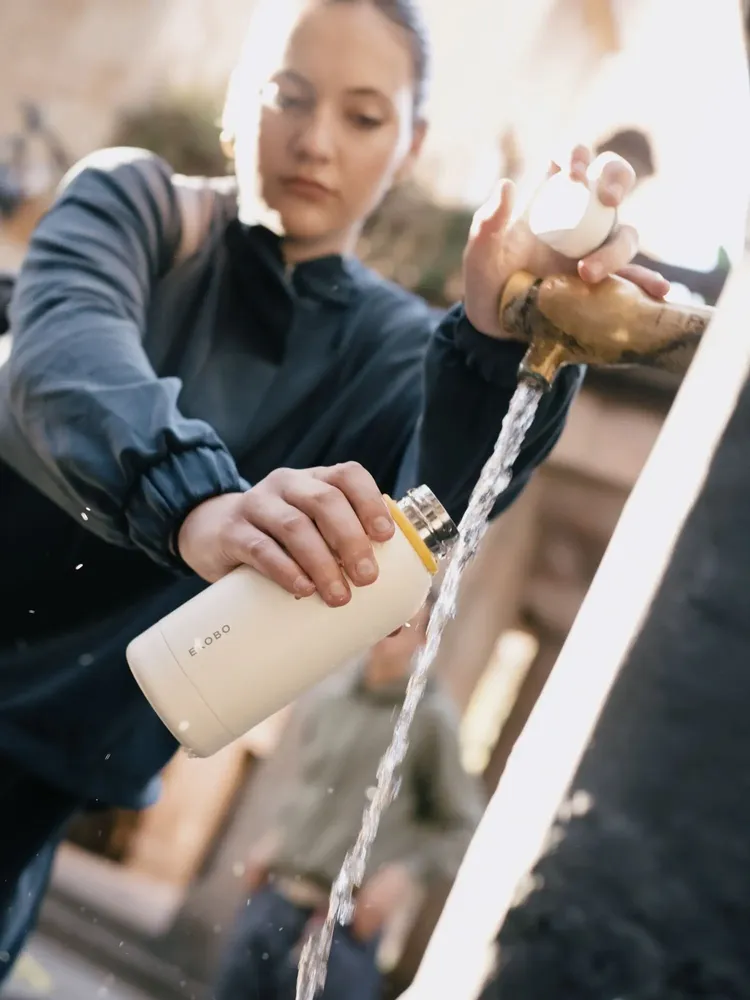 Carafes - Bouteille Isotherme Réutilisable 350 ml - Ivory - EKOBO