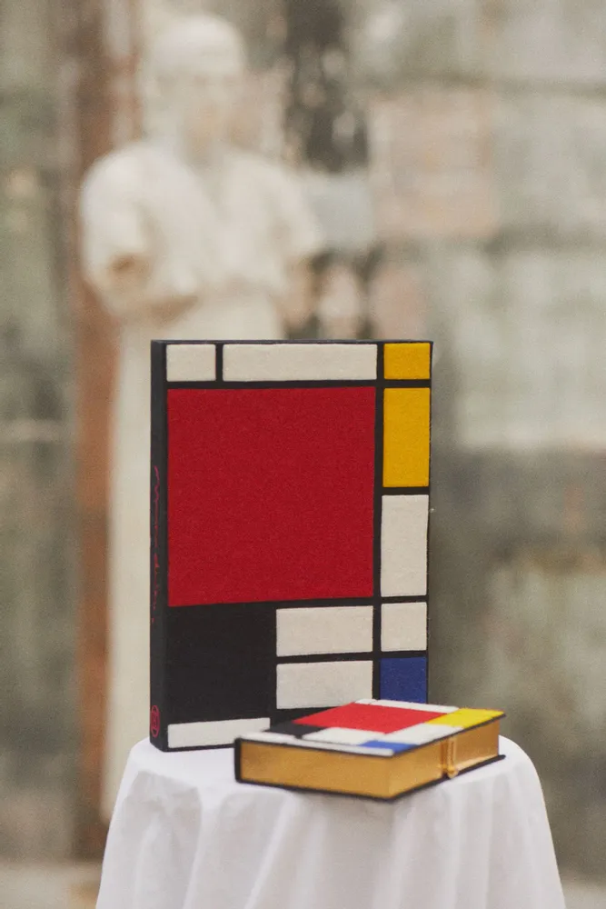 Decorative objects - Grand Book Clutch, Composition, Mondrian - OLYMPIA LE-TAN