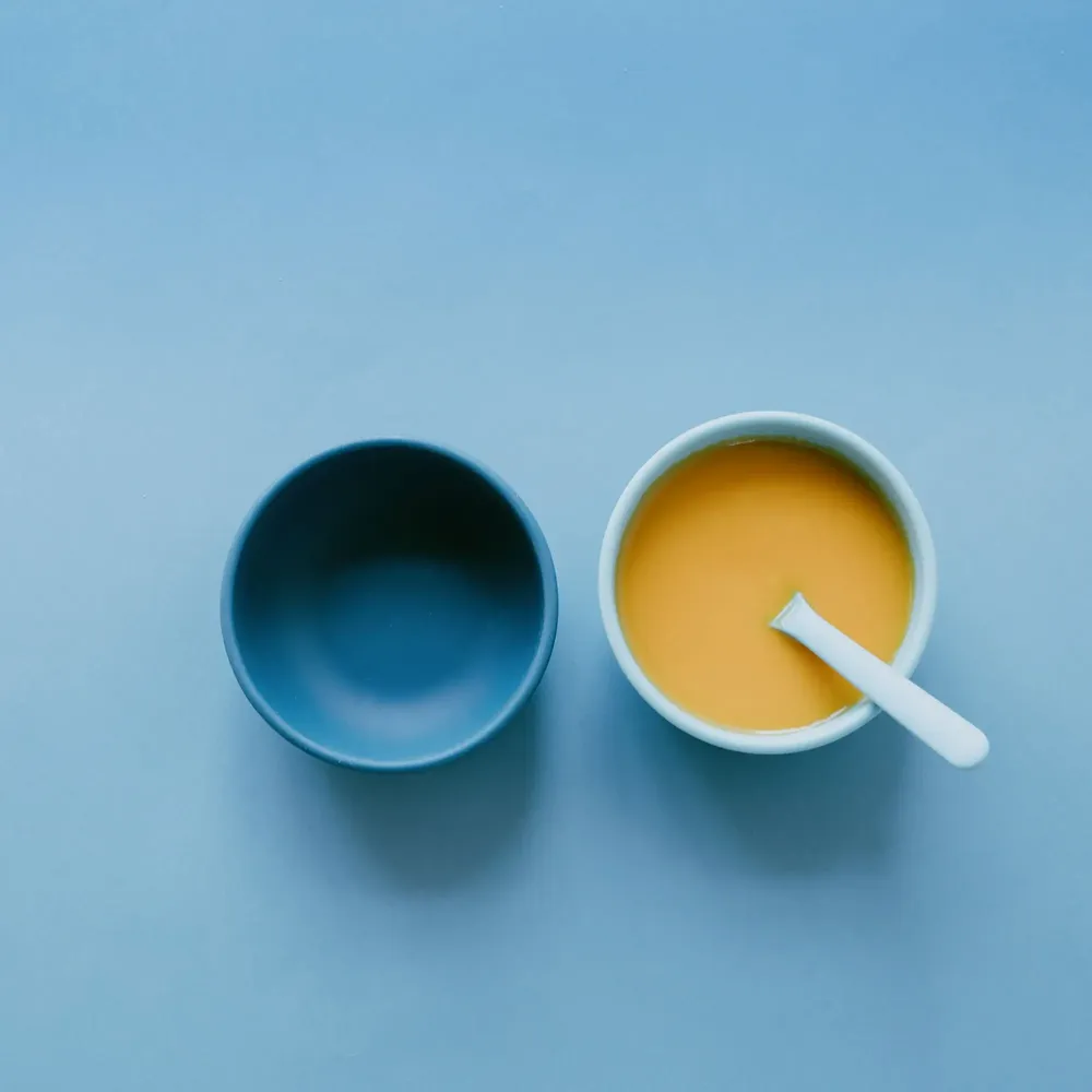 Children's mealtime - Silicone Spoon Set - Blue Abyss / Lagoon - EKOBO