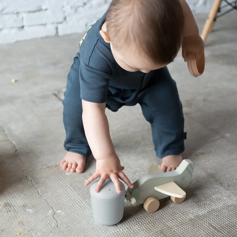 Children's mealtime - Silicone Baby Sippy Cup - Cloud - EKOBO