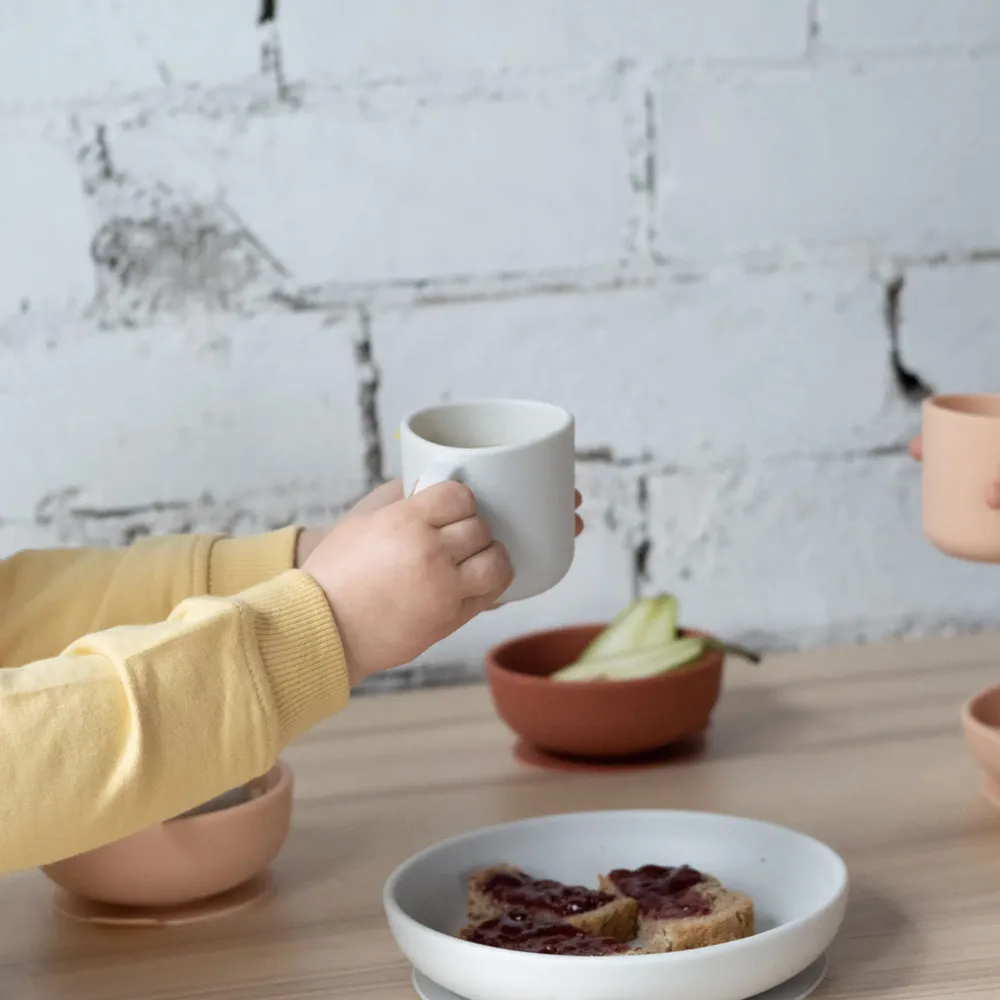Children's mealtime - Suction Plate Set - Cloud / Storm - EKOBO