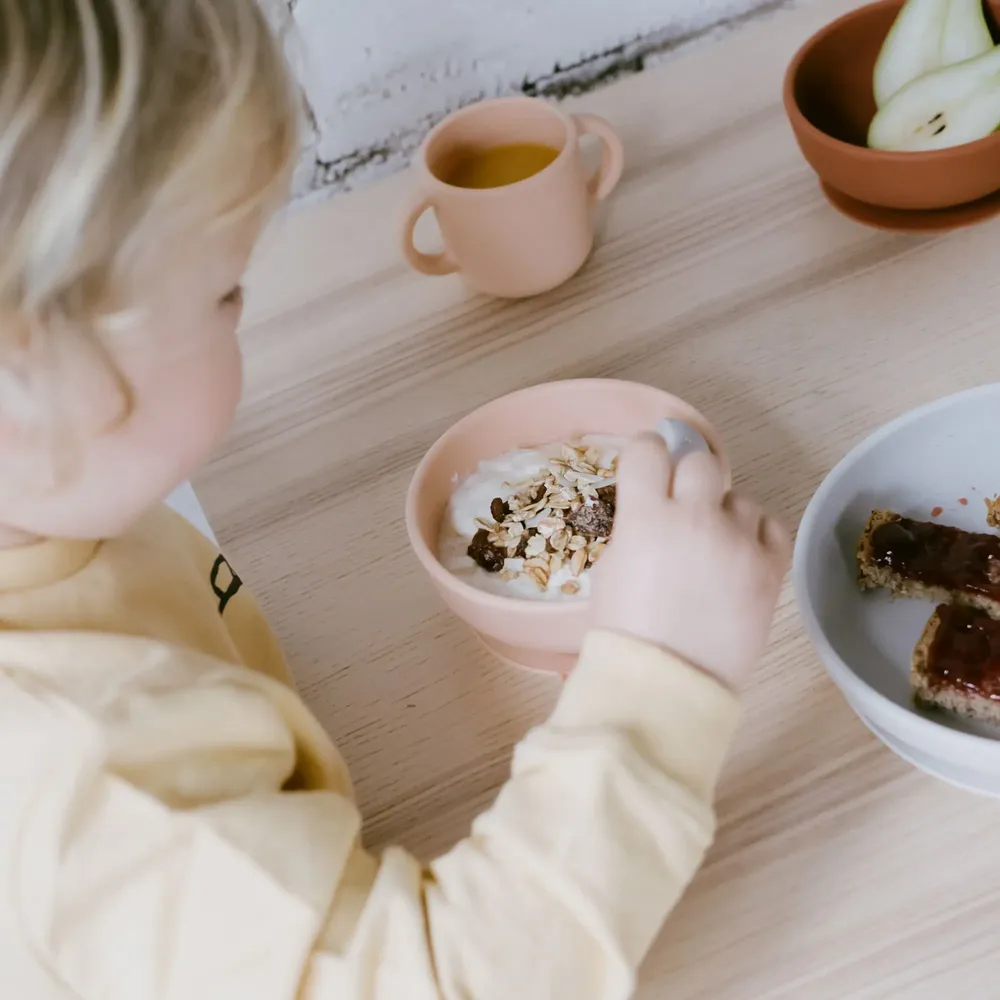 Children's mealtime - Suction Bowl Set - Blush / Terracotta - EKOBO