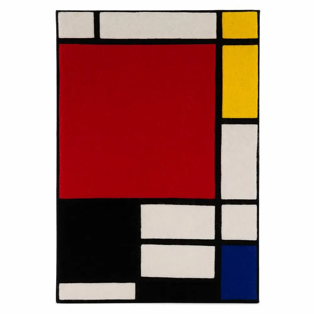 Decorative objects - Grand Book Clutch, Composition, Mondrian - OLYMPIA LE-TAN