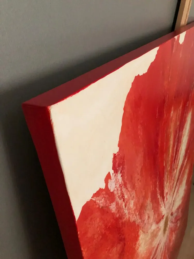 Paintings - Painting acrylic canvas " Red poppy" - TURIK&ART (KSENIIA TURIK)