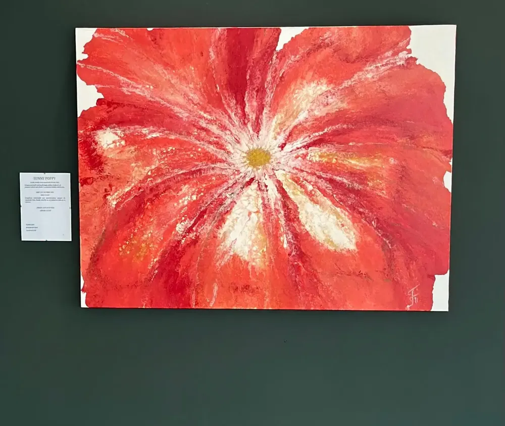 Paintings - Painting acrylic canvas " Red poppy" - TURIK&ART (KSENIIA TURIK)