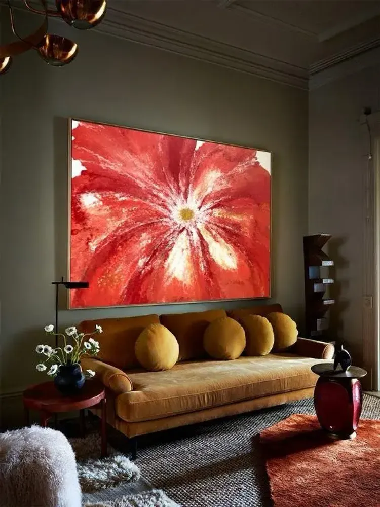 Paintings - Painting acrylic canvas " Red poppy" - TURIK&ART (KSENIIA TURIK)