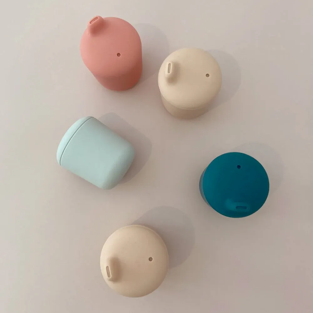 Children's mealtime - Silicone Baby Sippy Cup - Blush - EKOBO