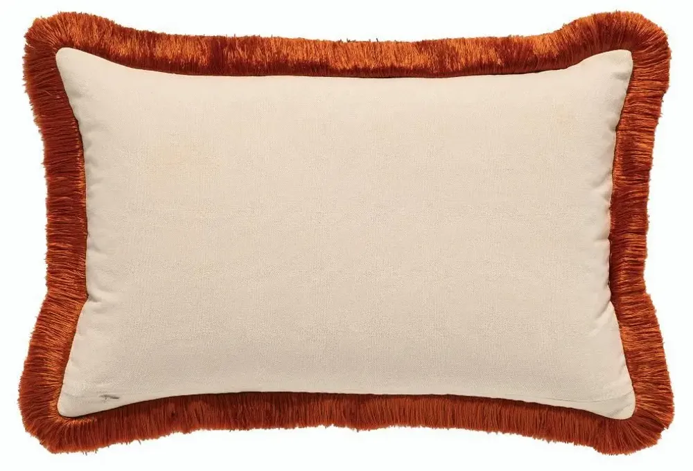 Coussins textile - Coussin Jackie Rouille & Sable - PALAIS SUSTAINABLE LUXURY