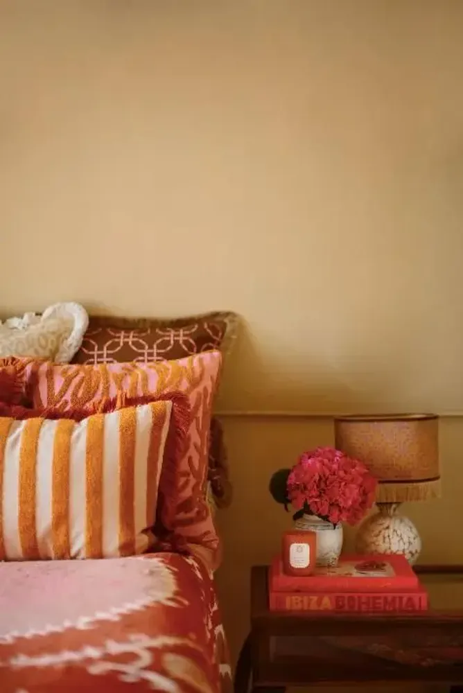Coussins textile - Coussin Jackie Rouille & Sable - PALAIS SUSTAINABLE LUXURY