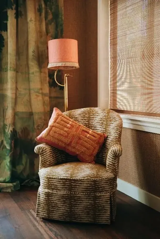 Fabric cushions - Cushion Cleo Blush & Raffia - PALAIS SUSTAINABLE LUXURY