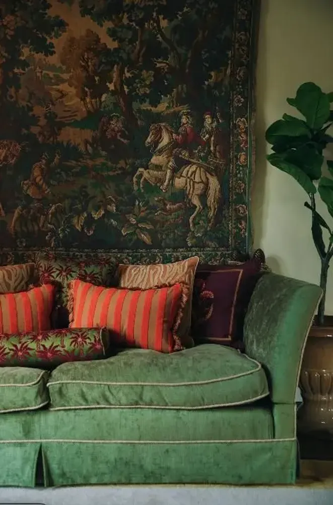 Coussins textile - Coussin Jackie Corail & Caramel - PALAIS SUSTAINABLE LUXURY