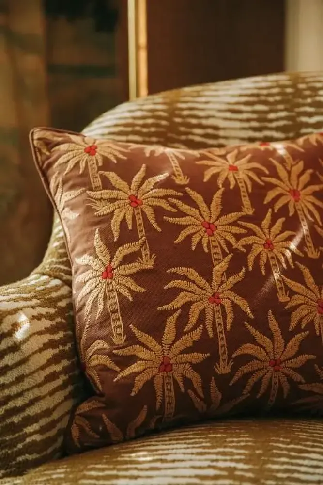 Fabric cushions - Cushion Laura Cinnamon & Sand - PALAIS SUSTAINABLE LUXURY