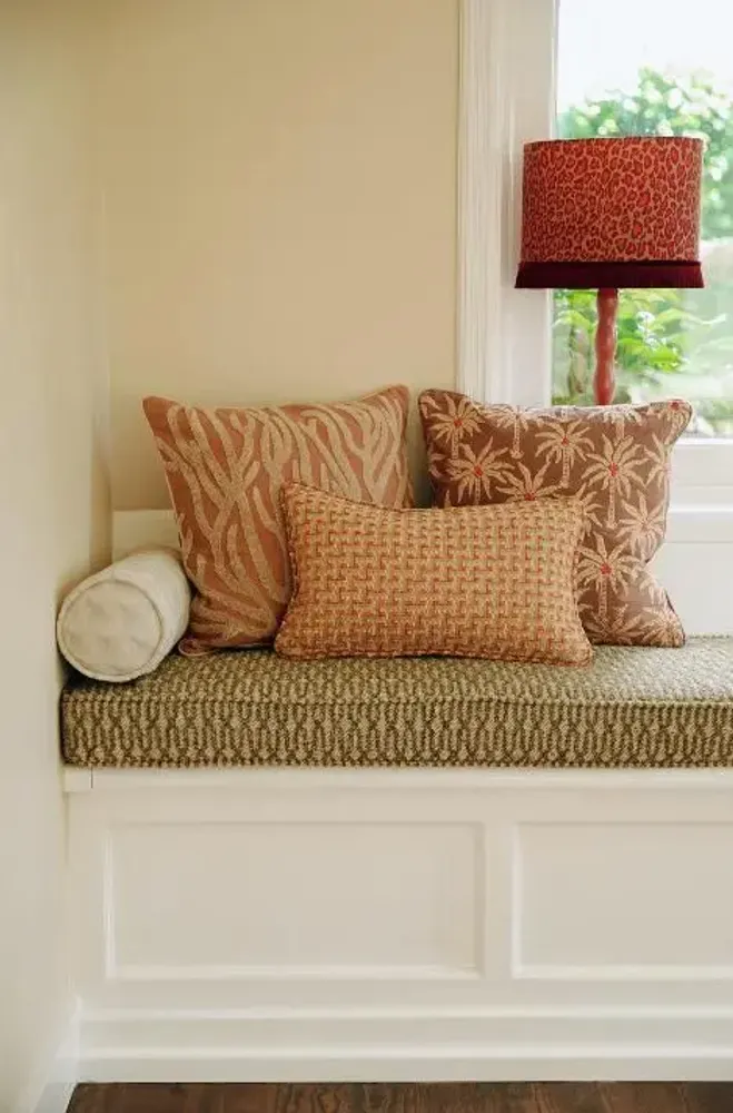 Fabric cushions - Cushion Lauren Caramel & Sand - PALAIS SUSTAINABLE LUXURY