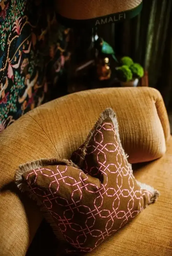 Fabric cushions - Cushion Harper Spice & Pink - PALAIS SUSTAINABLE LUXURY