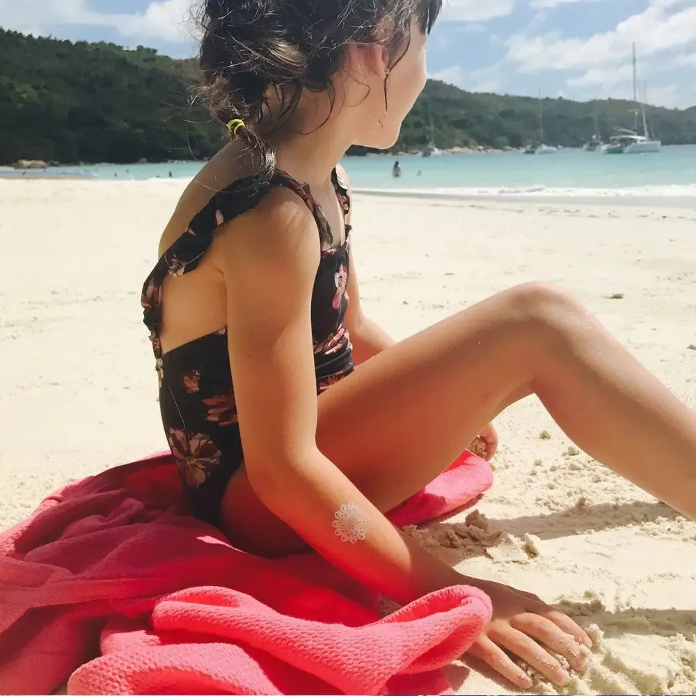 Kids accessories - Organic Cotton Kids Hooded Towel - Flamingo - EKOBO