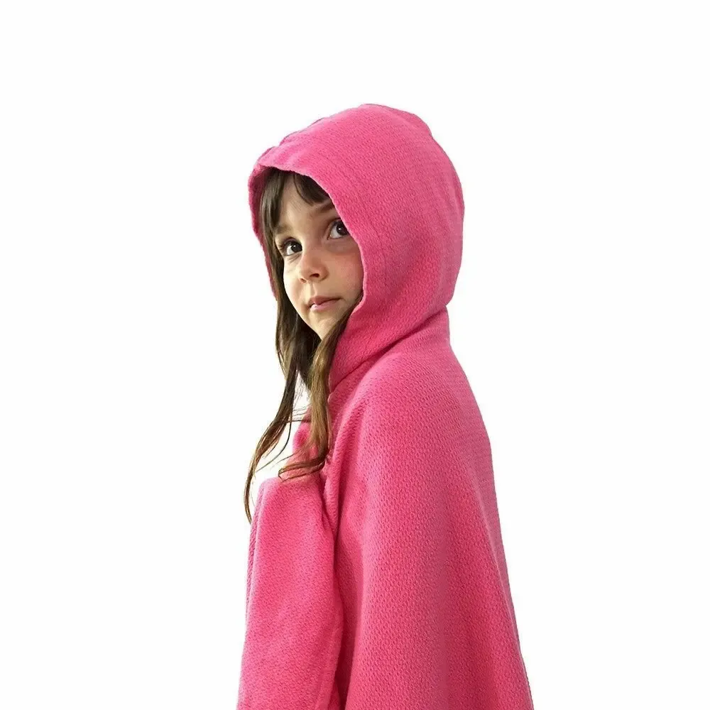 Kids accessories - Organic Cotton Kids Hooded Towel - Flamingo - EKOBO