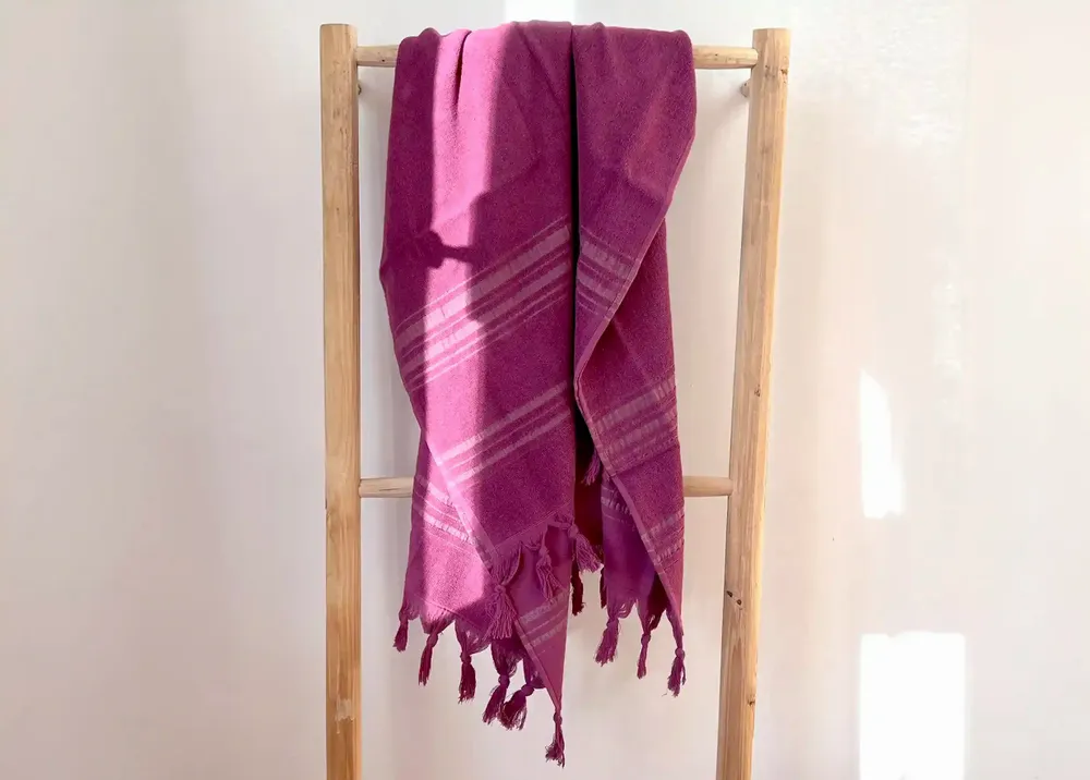 Serviettes de bain - FOUTA EN COTON BIOLOGIQUE - Collection DOLCE - AMETHYST - KARAWAN AUTHENTIC