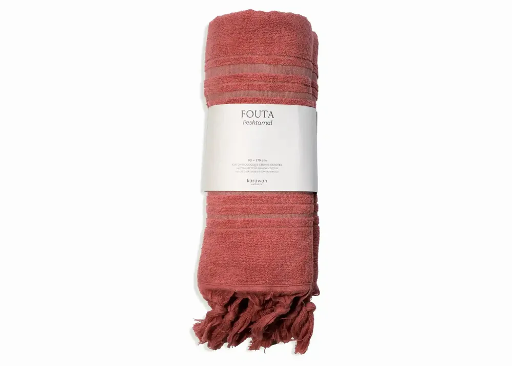 Bath towels - ORGANIC COTTON TOWEL - DOLCE Collection - JASPE Color - KARAWAN AUTHENTIC
