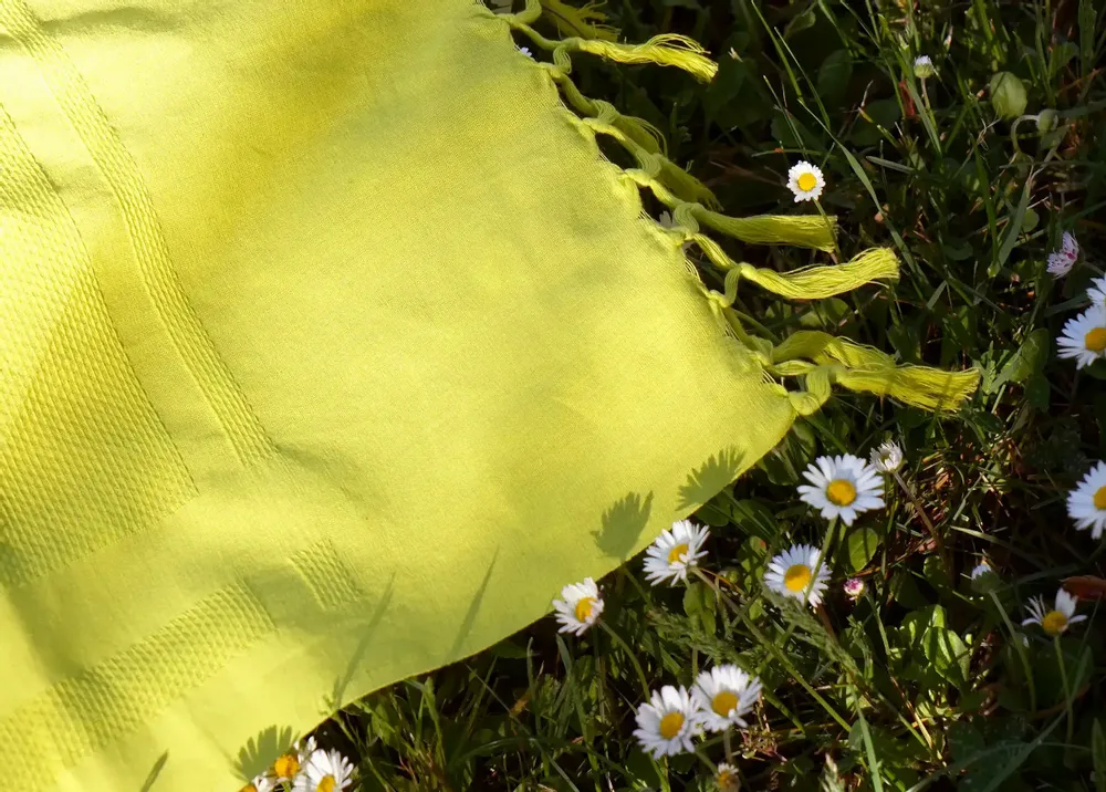 Bath towels - ORGANIC COTTON TOWEL - BASIL color - KARAWAN AUTHENTIC