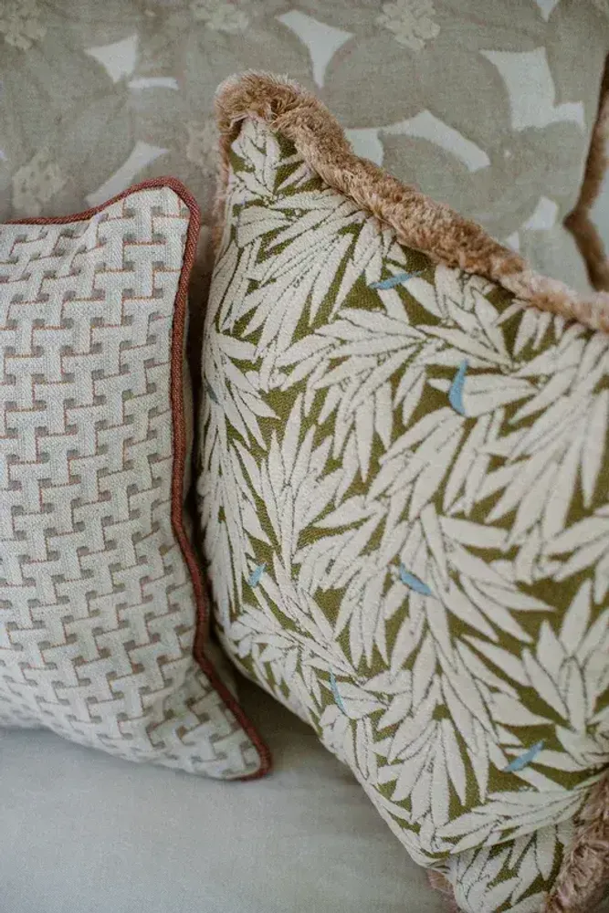 Garden textiles - Cushion Yoko Olive - PALAIS SUSTAINABLE LUXURY