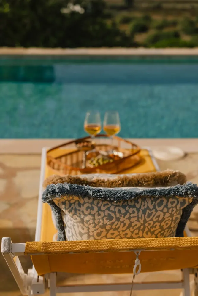 Tissus pour extérieurs - Coussin Réversible Maya Ice & Écru x Laura Ice & Écru - PALAIS SUSTAINABLE LUXURY