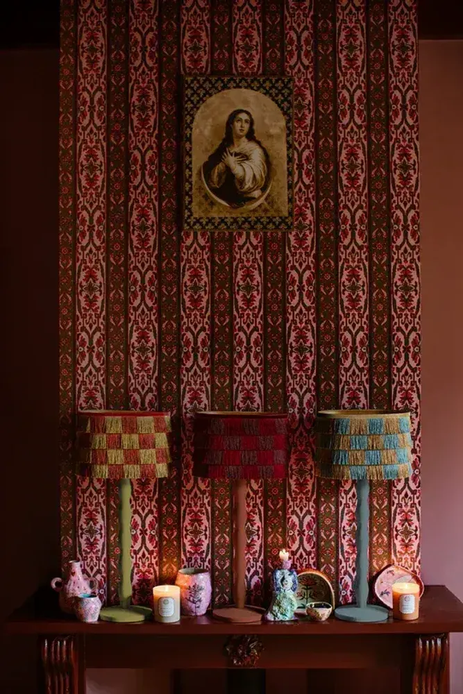 Blinds - Lampshade Giselle Burgundy & Bordeaux - PALAIS SUSTAINABLE LUXURY
