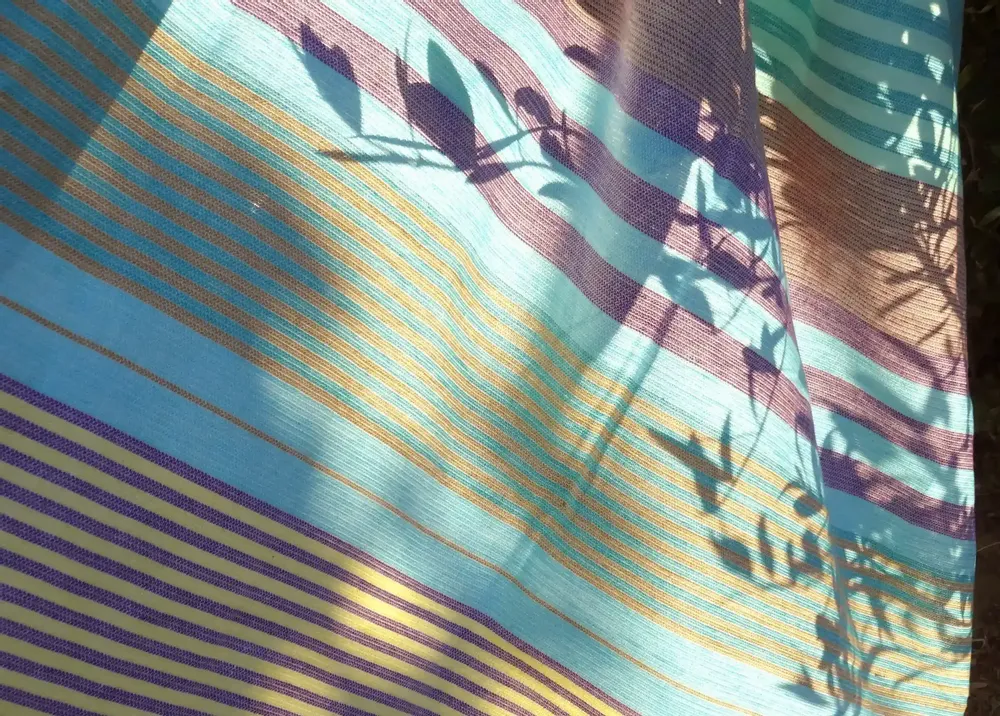 Bath towels - ORGANIC COTTON FOUTA - SUD Collection - AQUAMARINE Color - KARAWAN AUTHENTIC