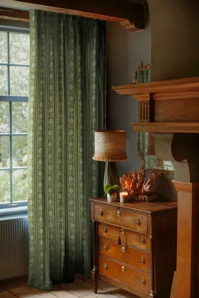 Blinds - Palais x Hôtel Magique Lampshade Thalassa Dusty Green & Sand - PALAIS SUSTAINABLE LUXURY