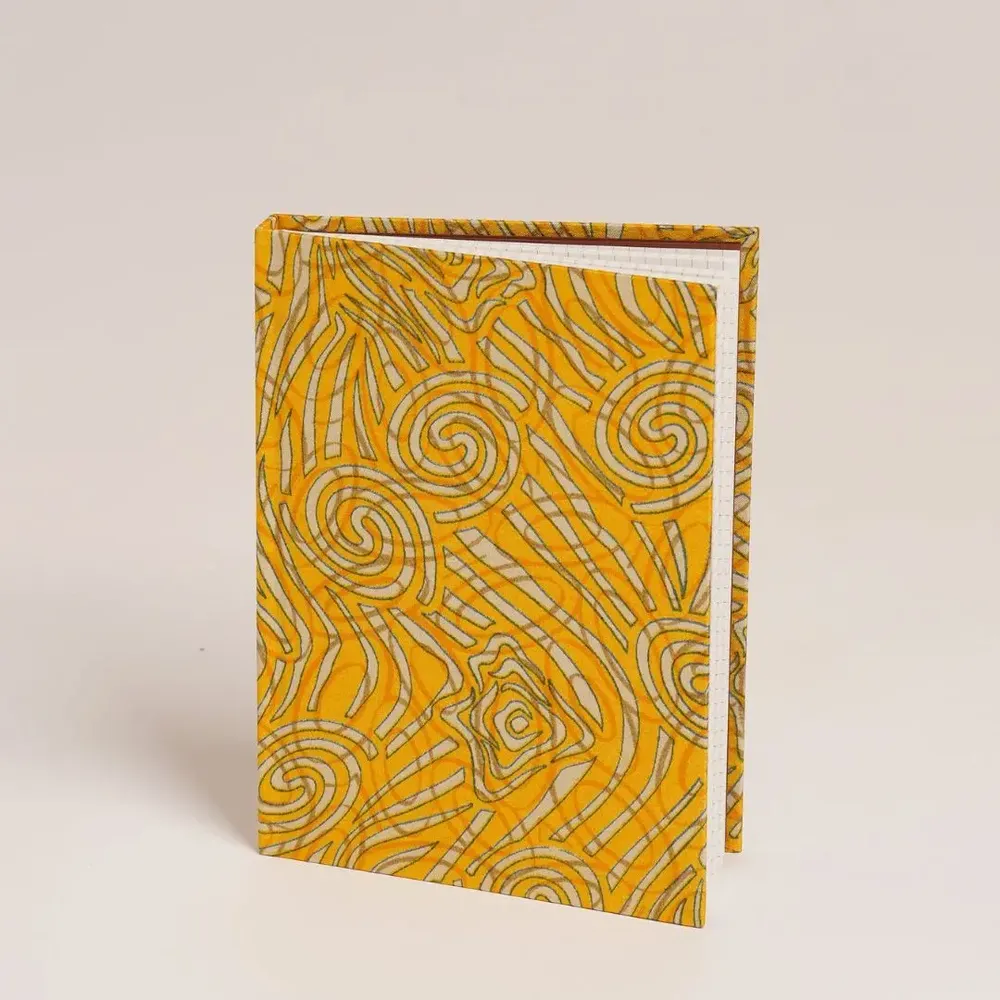 Stationery - Upcycled notebooks with sari fabric covers and recycled paper - I WAS A SARI