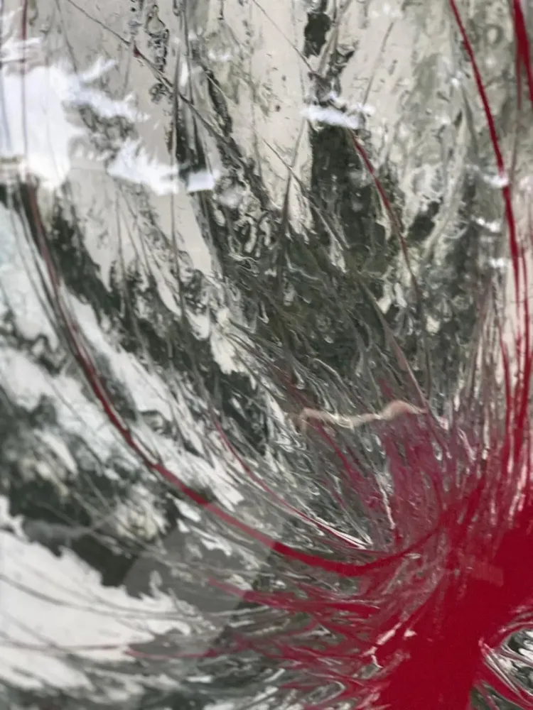 Tableaux - Acrylique et résine époxy sur toile "Winter Kiss" - TURIK&ART (KSENIIA TURIK)