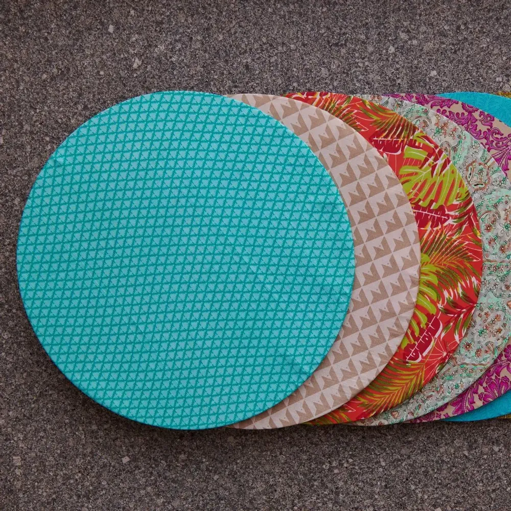 Dessous de plat - Des sets de table recyclés pour la décoration de la table à manger à l - I WAS A SARI