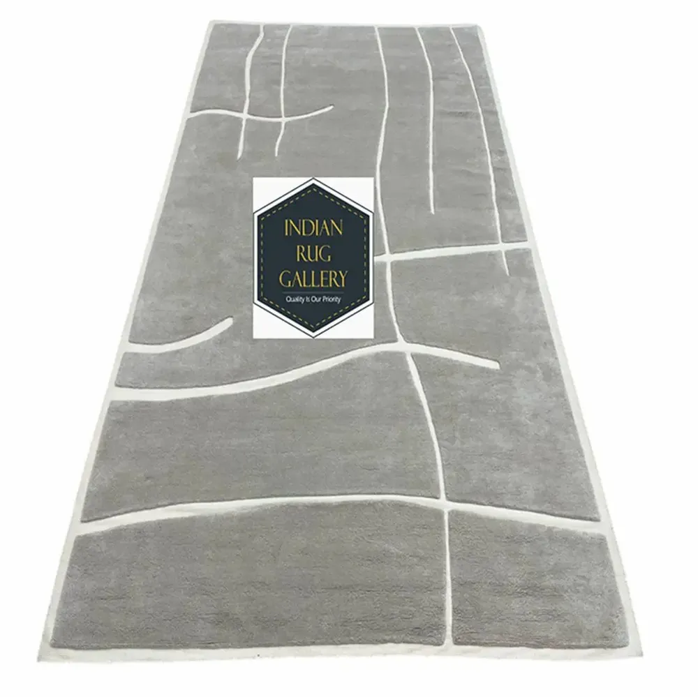 Revêtements sols intérieurs - HLN 101, tapis à nœuds persans noués à la main de haute qualité en lai - INDIAN RUG GALLERY