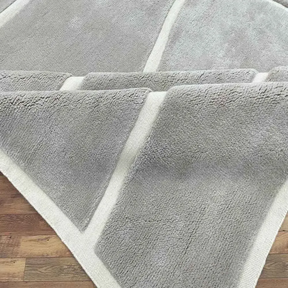 Revêtements sols intérieurs - HLN 101, tapis à nœuds persans noués à la main de haute qualité en lai - INDIAN RUG GALLERY