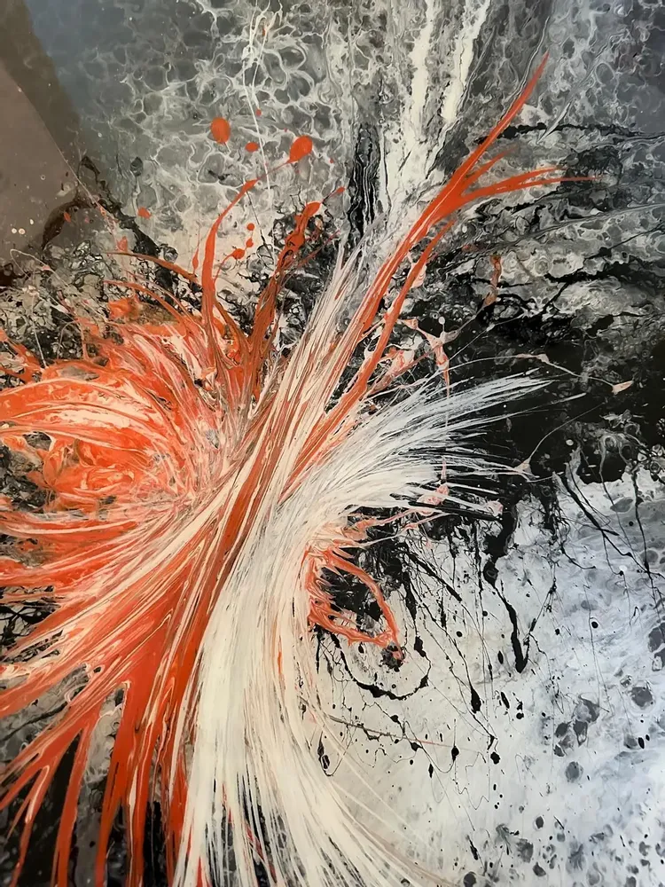 Tableaux - Peinture Acrylique et résine époxy "Dance of Elements" - TURIK&ART (KSENIIA TURIK)