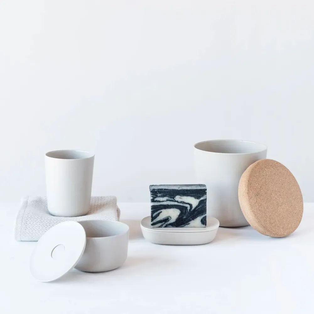 Bathroom storage - Bathroom Cup - Stone - EKOBO
