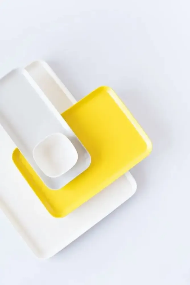 Trays - Large Serving Tray - Off White - EKOBO