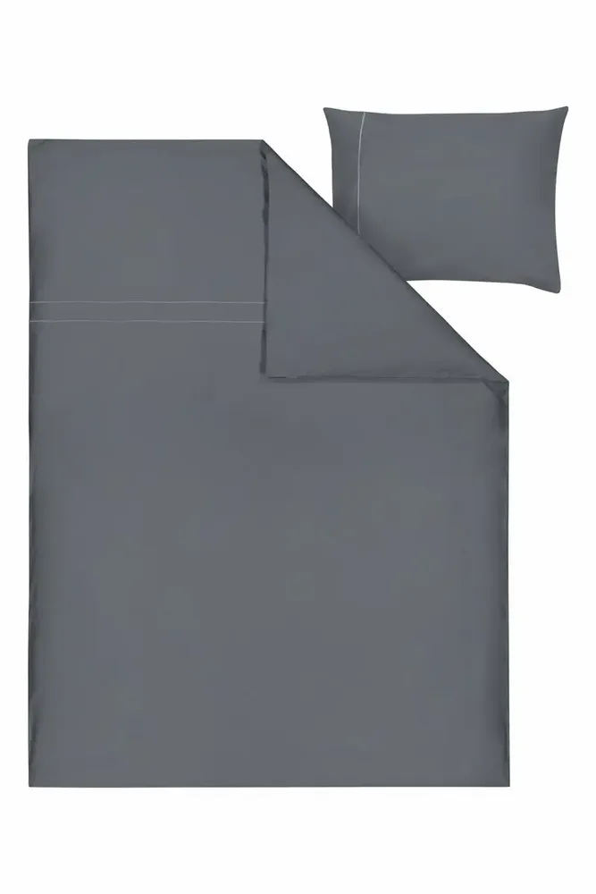 Bed linens - Eden Bedlinen Set Steel Grey - LUIN LIVING