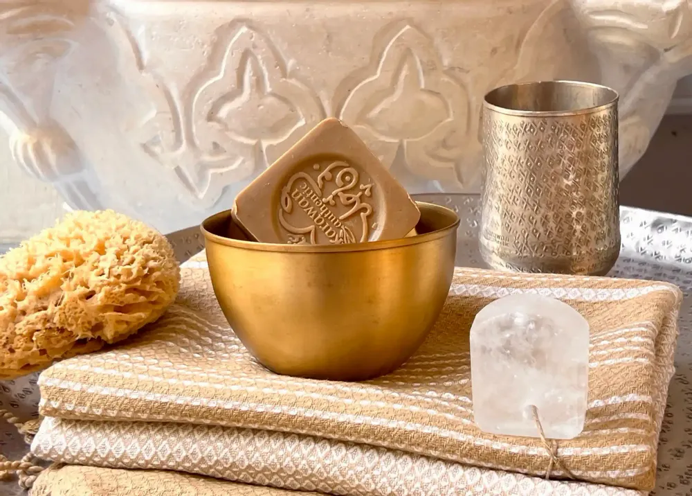 Decorative objects - MOON” GOLDEN SMOOTH BRASS BOWL - KARAWAN AUTHENTIC