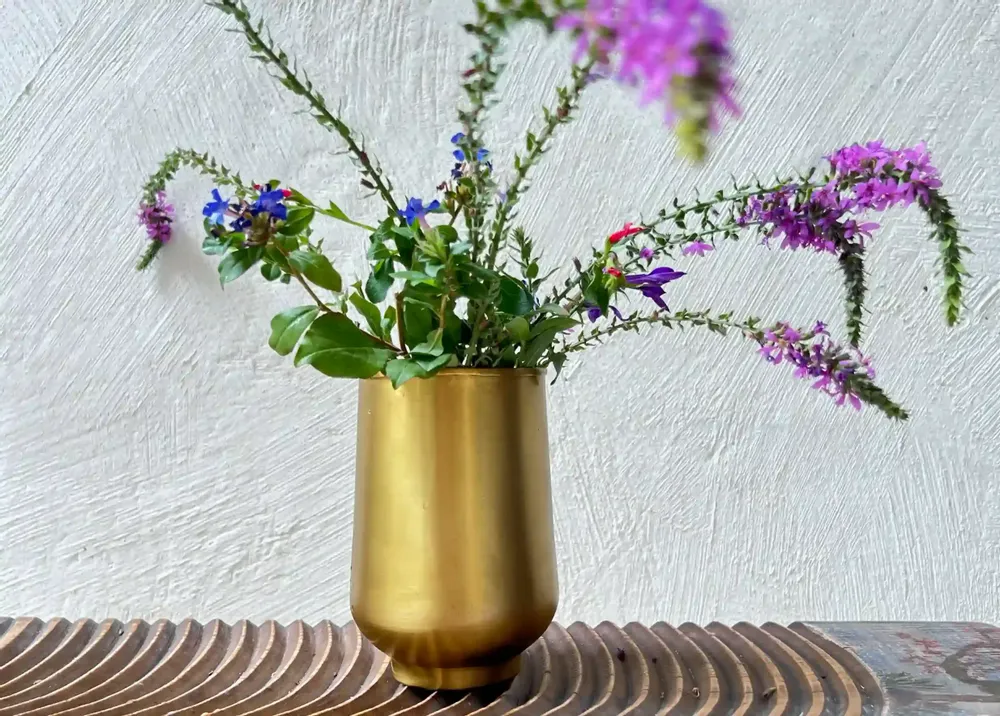 Decorative objects - SMOOTH BRASS GLASS' MOON ' - KARAWAN AUTHENTIC