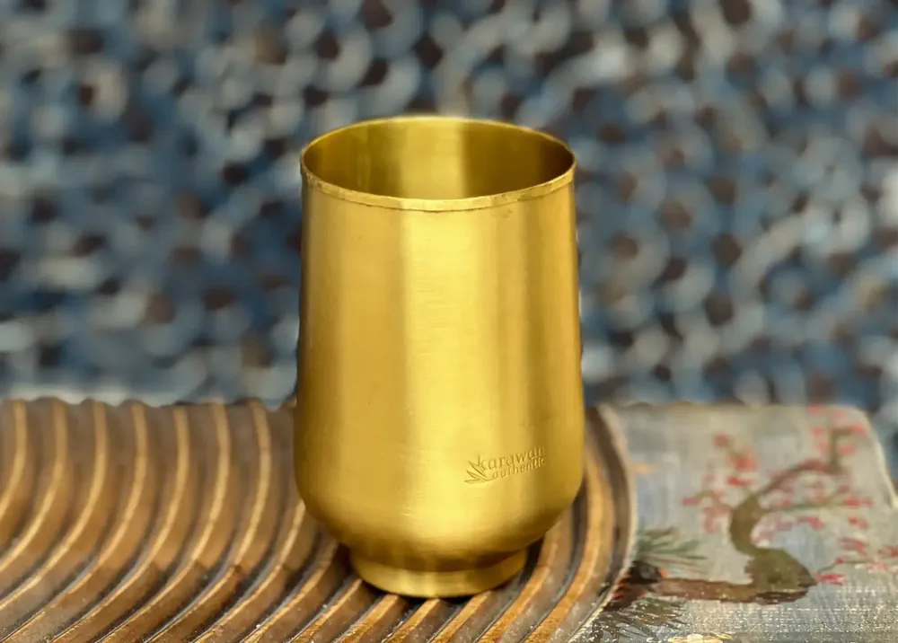 Decorative objects - SMOOTH BRASS GLASS' MOON ' - KARAWAN AUTHENTIC