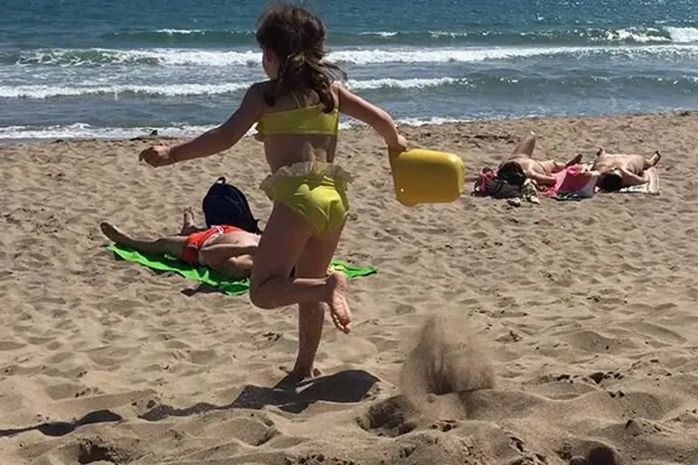 Children's games - Kids Sand Bucket - Lemon - EKOBO