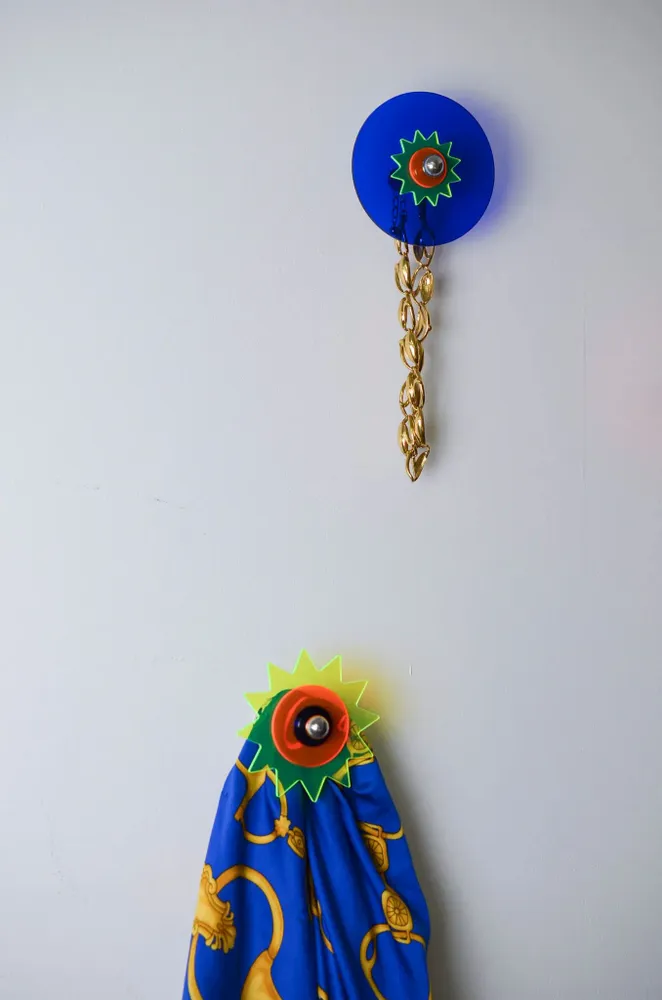 Autres décorations murales - Patère coloré en plastique recyclé - RAYON VERT STUDIO