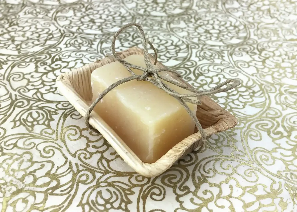 Savons - SAVON SOLIDE AYURVEDIQUE - BASILIC SACRÉ - PETIT FORMAT - KARAWAN AUTHENTIC