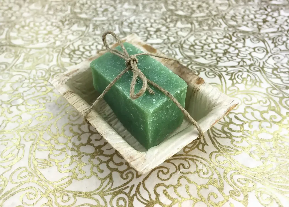 Savons - SAVON SOLIDE AYURVEDIQUE - VETIVER - PETIT FORMAT - KARAWAN AUTHENTIC