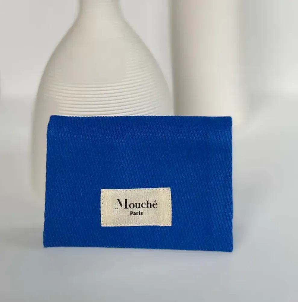 Linens - L'Essentiel pouch and its 2 tissue handkerchiefs - MOUCHÉ PARIS