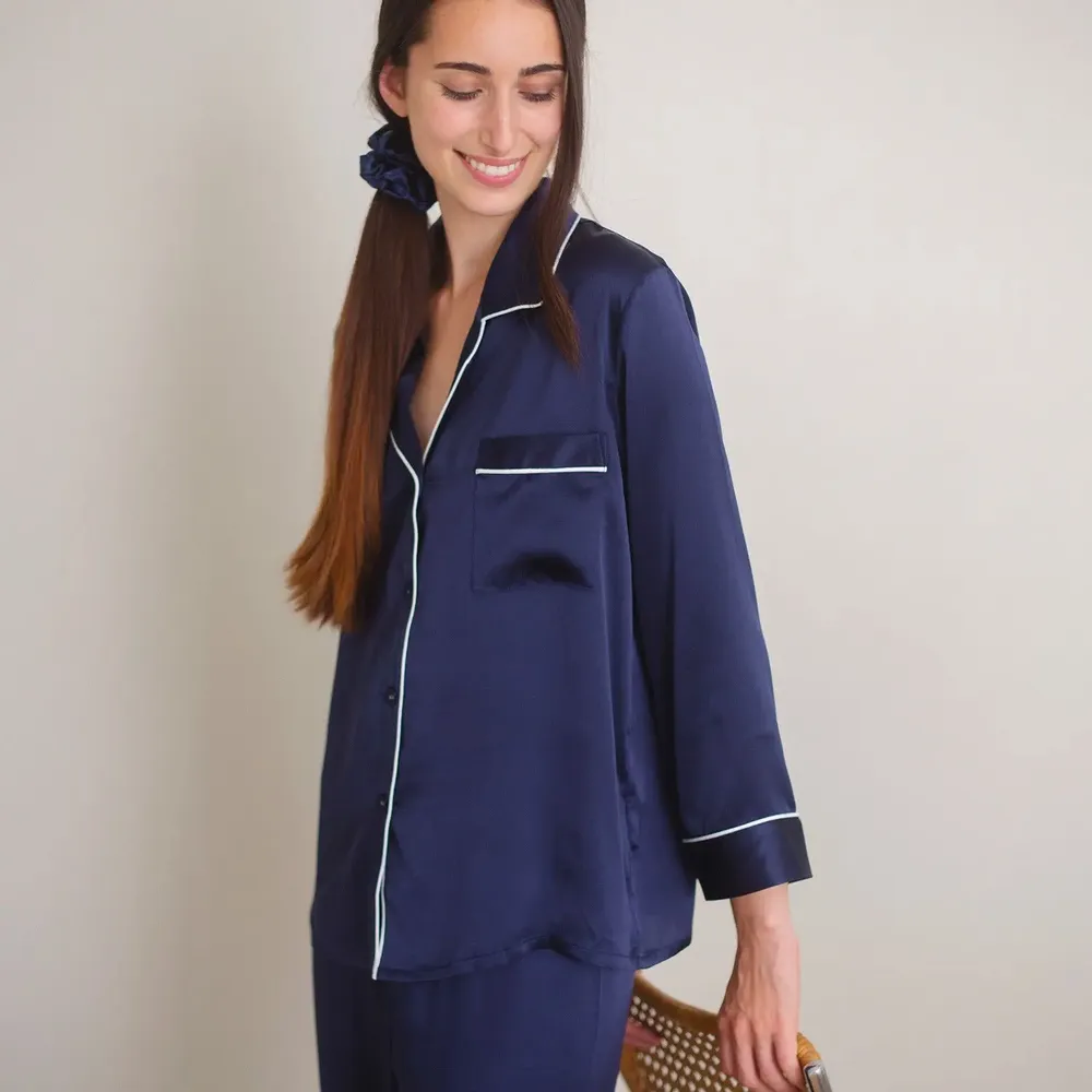Homewear - Silk pajamas 19 mommes - QUÊTE DE SOIE