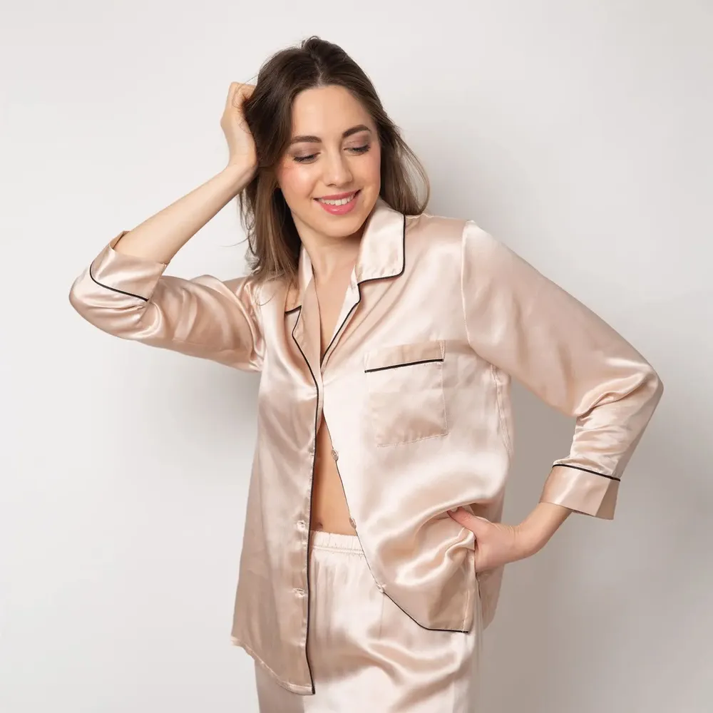 Homewear - Silk pajamas 19 mommes - QUÊTE DE SOIE
