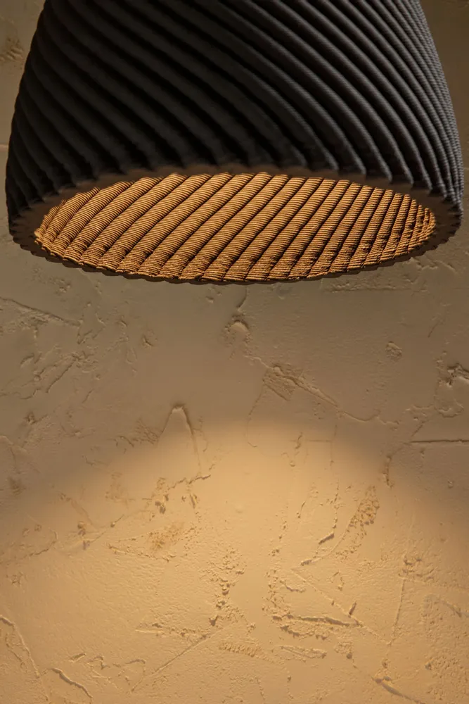 Suspensions - Lampe suspendue 'DUNE' - lampe suspendue imprimée en 3D en céramique - KERAMIK