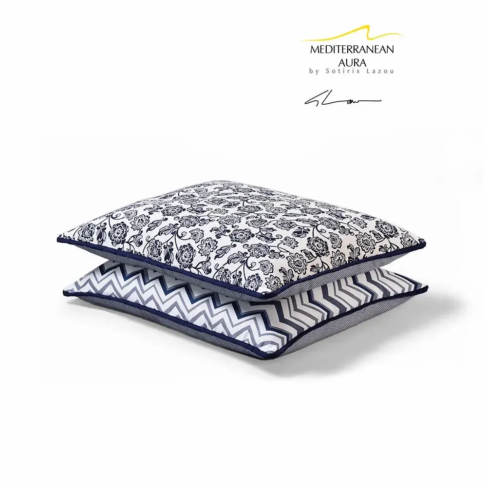 Tissus d'extérieur - MEDITERRANEAN AURA STOOL - POUFOMANIA