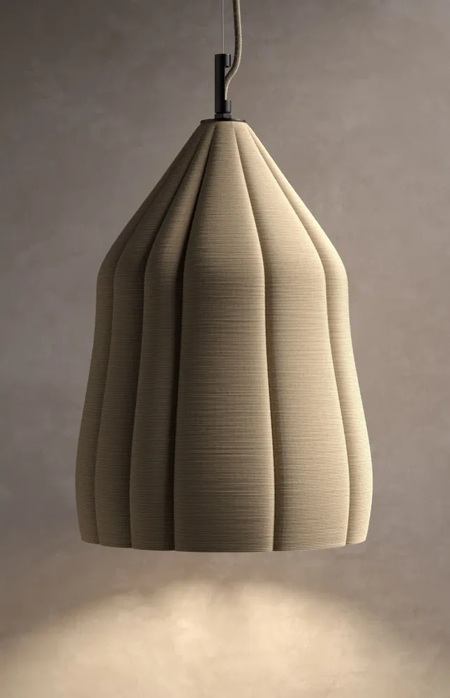 Hanging lights - 'GOURD' pendant light - 3D ceramic printed hanging lamp - KERAMIK